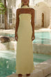 Karleedress Strapless Tube Satin Maxi Dress