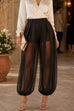 Karleedress High Rise Sheer Balloon Pants