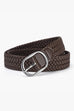 Karleedress Faux Leather Metal Buckle Adjustable Braided Belt