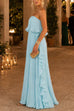 Karleedress Strapless Tube Ruffle Pleated Swing Maxi Dress