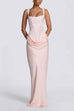 Karleedress Sleeveless Ruched Solid Bodycon Maxi Dress
