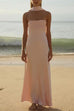 Karleedress Strapless Tube Satin Maxi Dress