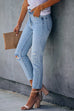Karleedress High Rise Distressed Ripped Skinny Jeans