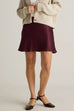Karleedress High Waist Solid Satin Mini Skirt