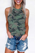 Karleedress Summer Halter Camo Loose Tops