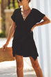 Karleedress Cross V Neck Tie Mini Dress(Runs Small, Please Size Up)