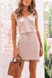 Karleedress Tie Shoulder Summer Drawstring Dress