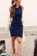Karleedress Ruched Sheath Sleeveless Dress