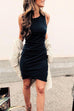 Karleedress Ruched Sheath Sleeveless Dress