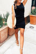 Karleedress Ruched Sheath Sleeveless Dress