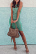 Karleedress Ruched Sheath Sleeveless Dress