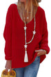 Karleedress V Neck Long Sleeve Hollow Out Knit Sweater