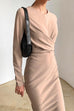 Karleedress Elegant Front Cross Slit Back Pencil Dress