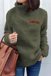 Karleedress Warm Turtleneck Zip Fuzzy Pullovers