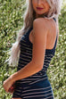 Karleedress Halter Backless Stripes Two-piece Swimsuit
